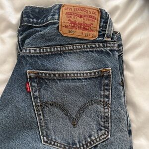 Y2K Levi's 505Classic Straight Fit Denim Jeans size 33x32